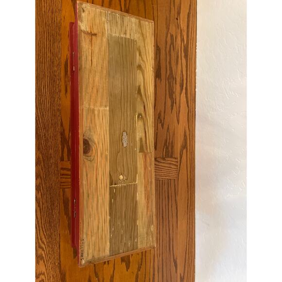 Handmade vintage wooden box BEACH SIGN on top - Picture 6 of 7